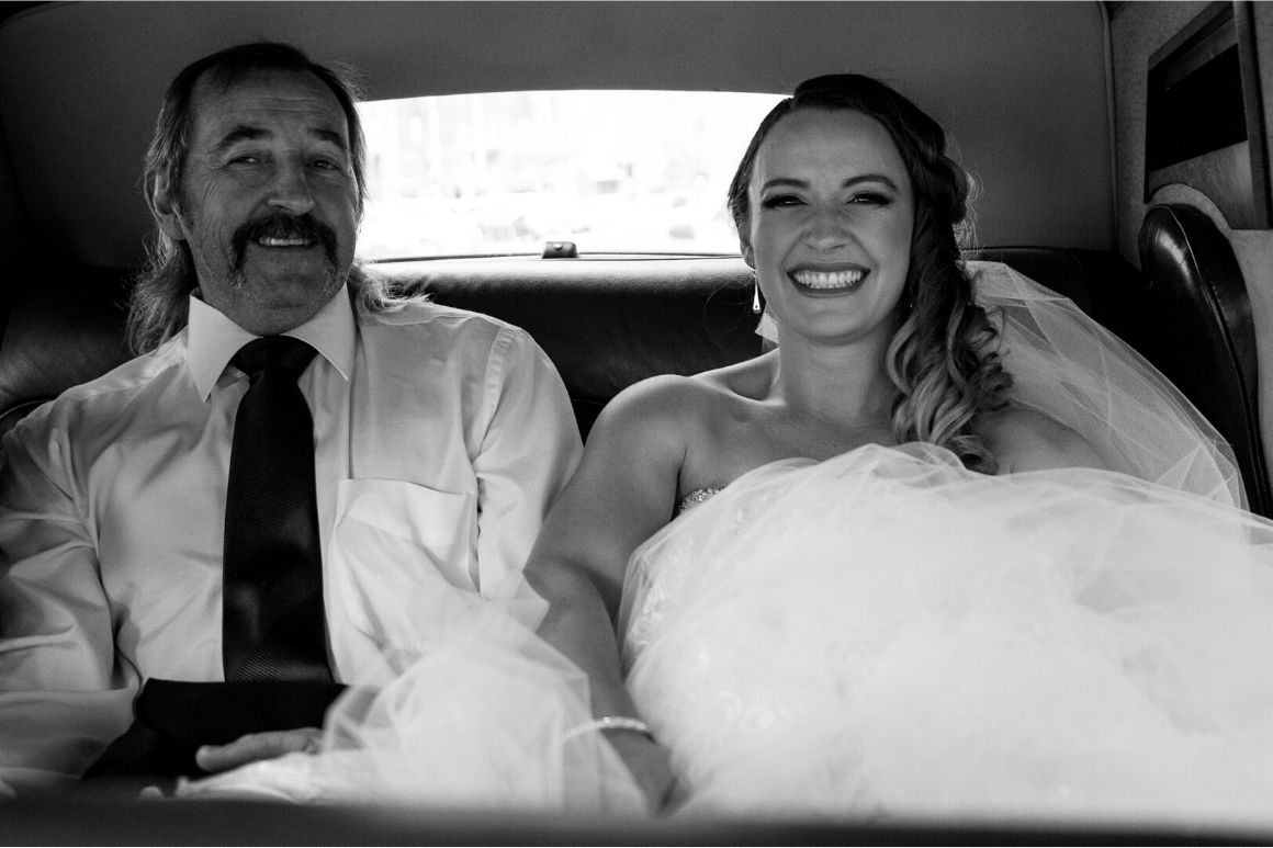 Amanda and dad wedding photography
